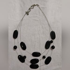 Elegant Black Multi-Layer Necklace